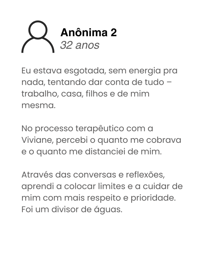 Depoimento 2 - Psicanalista Viviane Alves