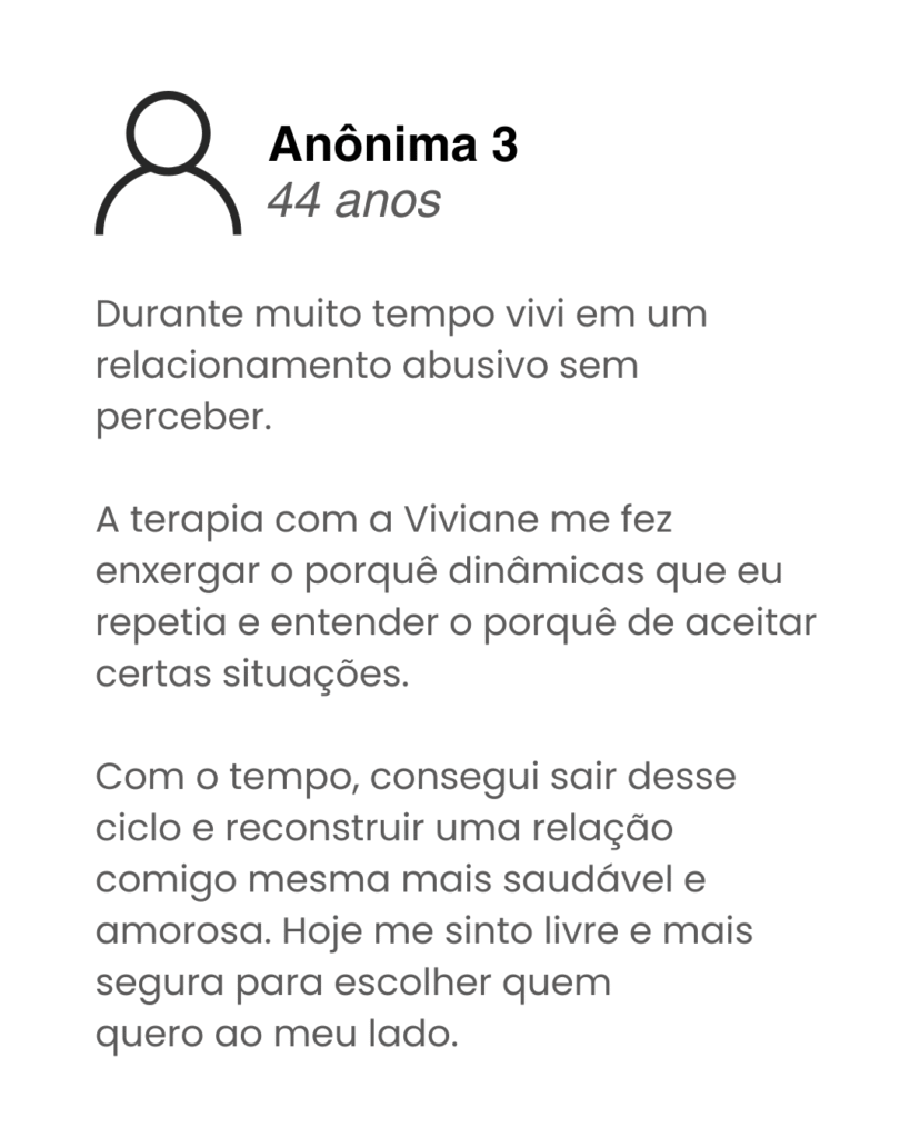 Depoimento 3 - Psicanalista Viviane Alves